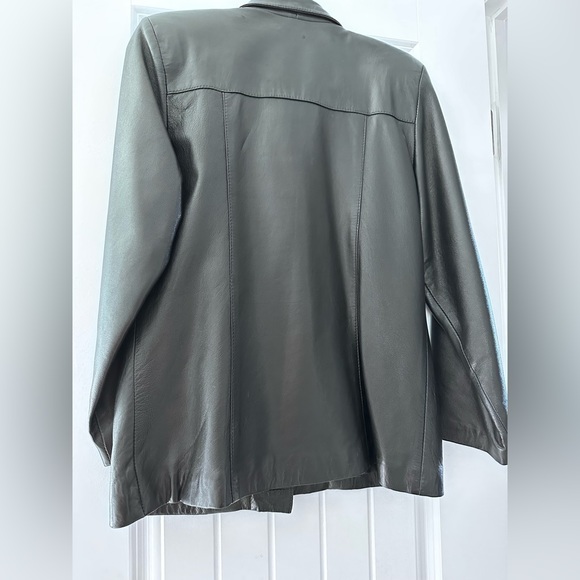 Custom made black leather jacket - Picture 2 of 2